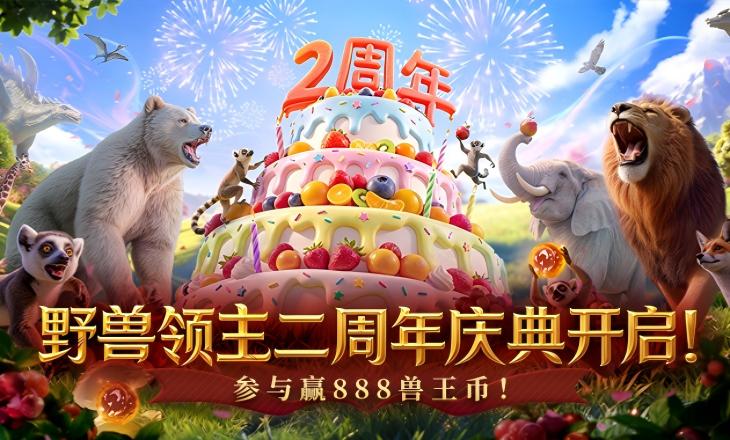 共制蛋糕赢大奖！【野兽领主：新世界】2周年庆典活动，领主速来>>