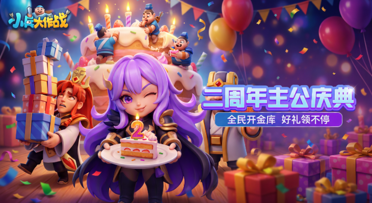小兵大作战两周年福利狂欢开启！全服开金库，好礼领不停！